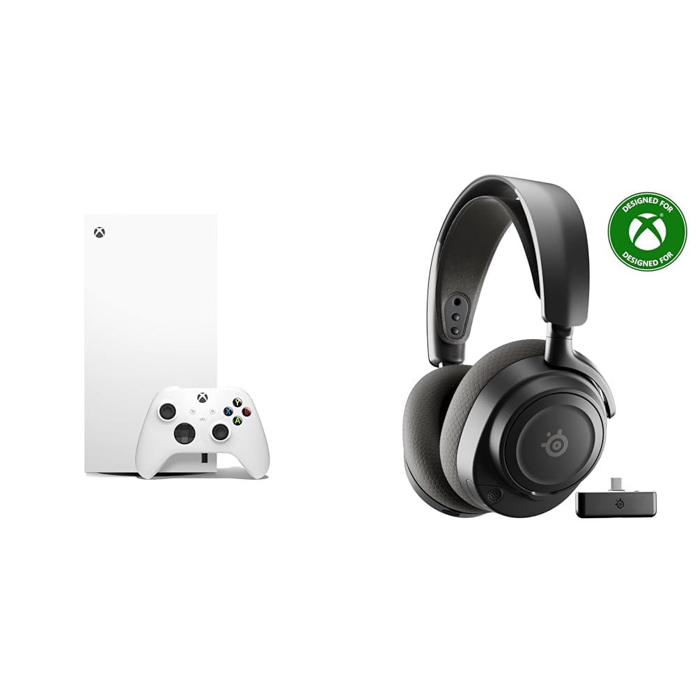1TB Robot White Gaming Console + Black Wireless Gaming Headset A645