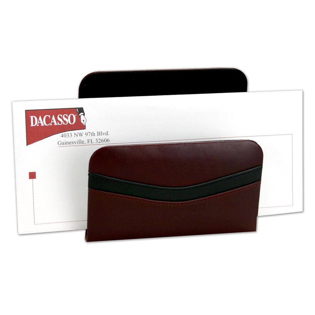 Burgundy Leather 7-Piece Desk Set A5455