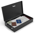 Fire Retardant Steel Security Chest Lock Box, 0.43 Cubic Ft, Black T484