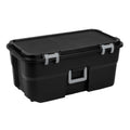 22 Gallon Black Wheeled Plastic Storage Trunk E41637