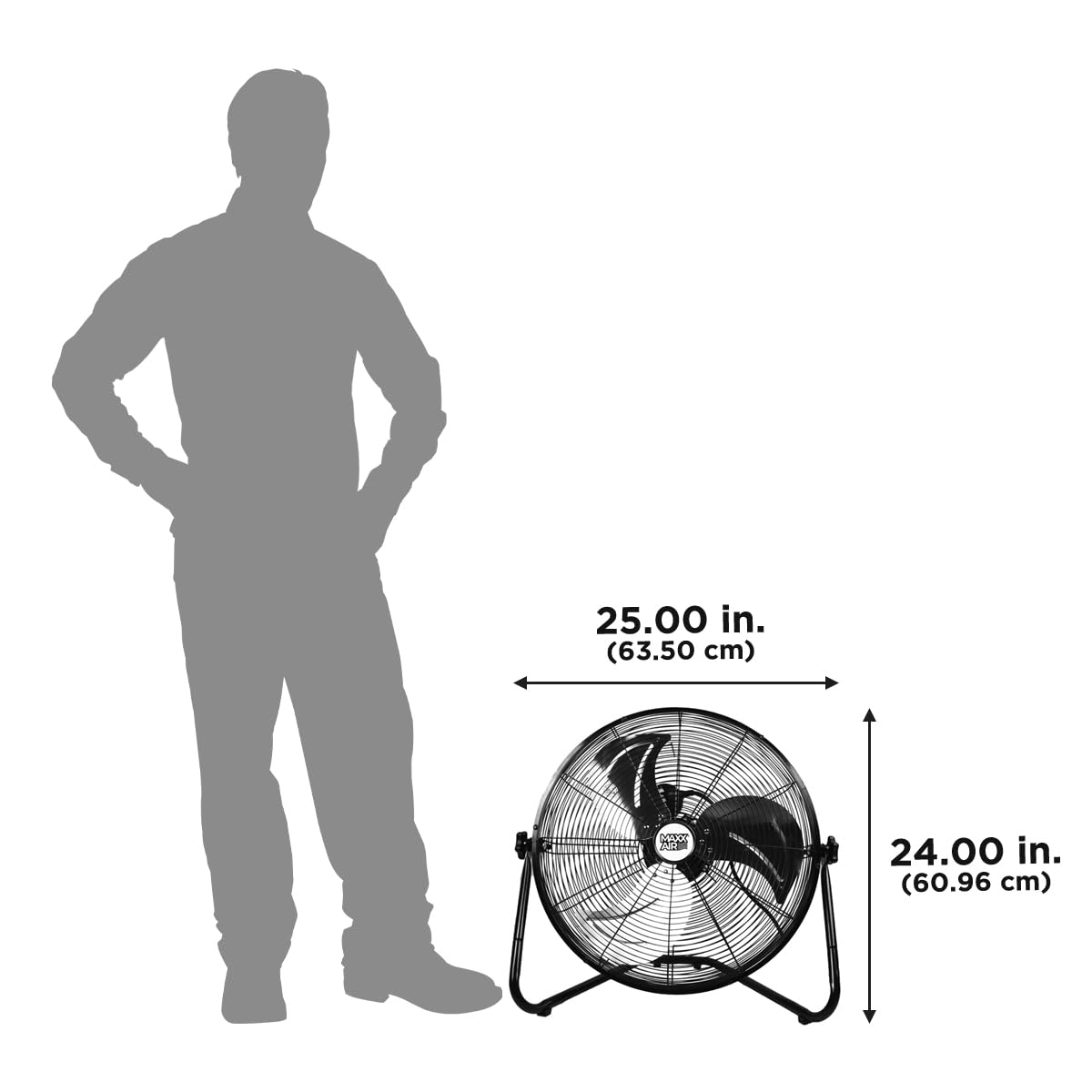 20 Inch 3-Speed High Velocity Wall Fan W9960