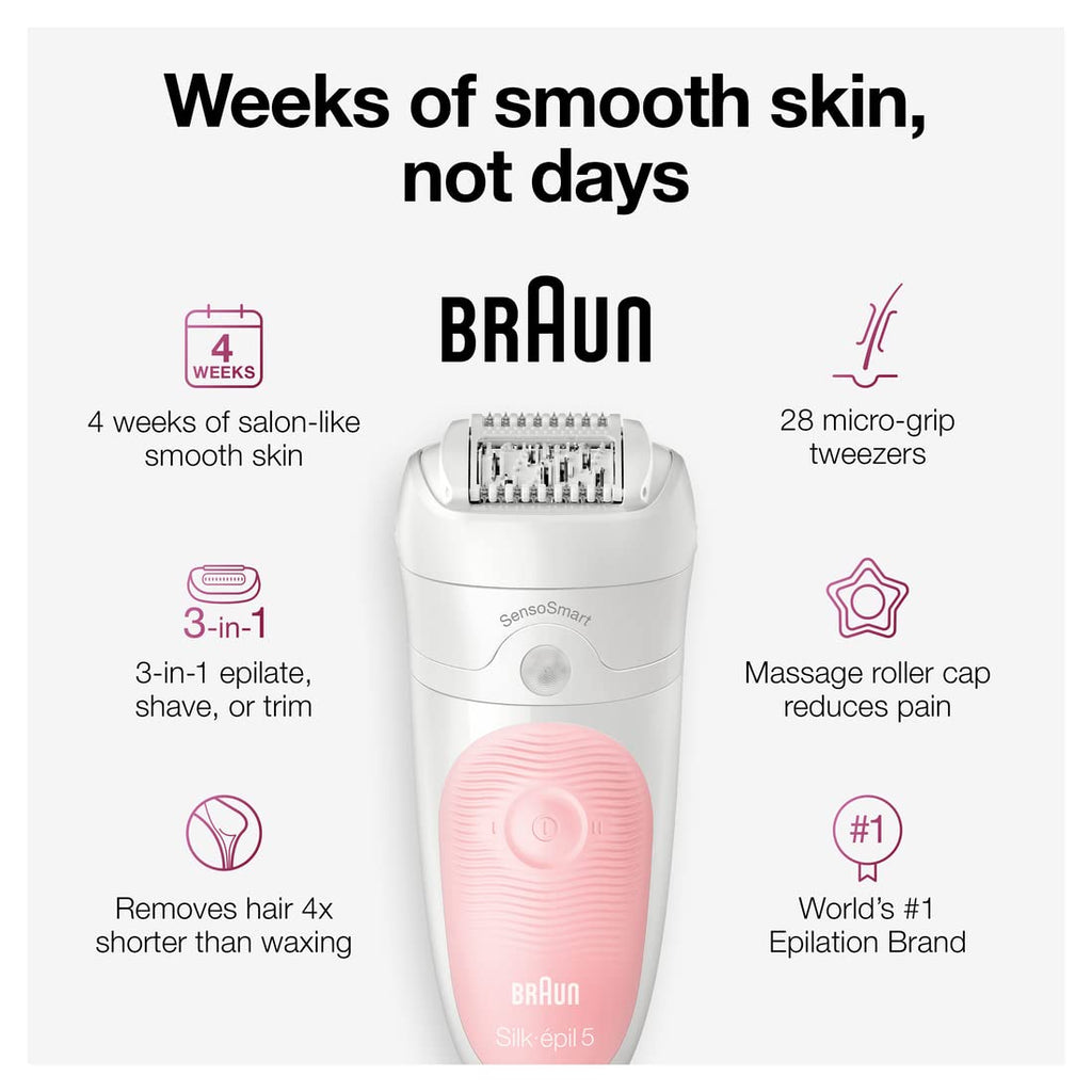 Cordless Rechargeable Waterproof Epilator Z8709