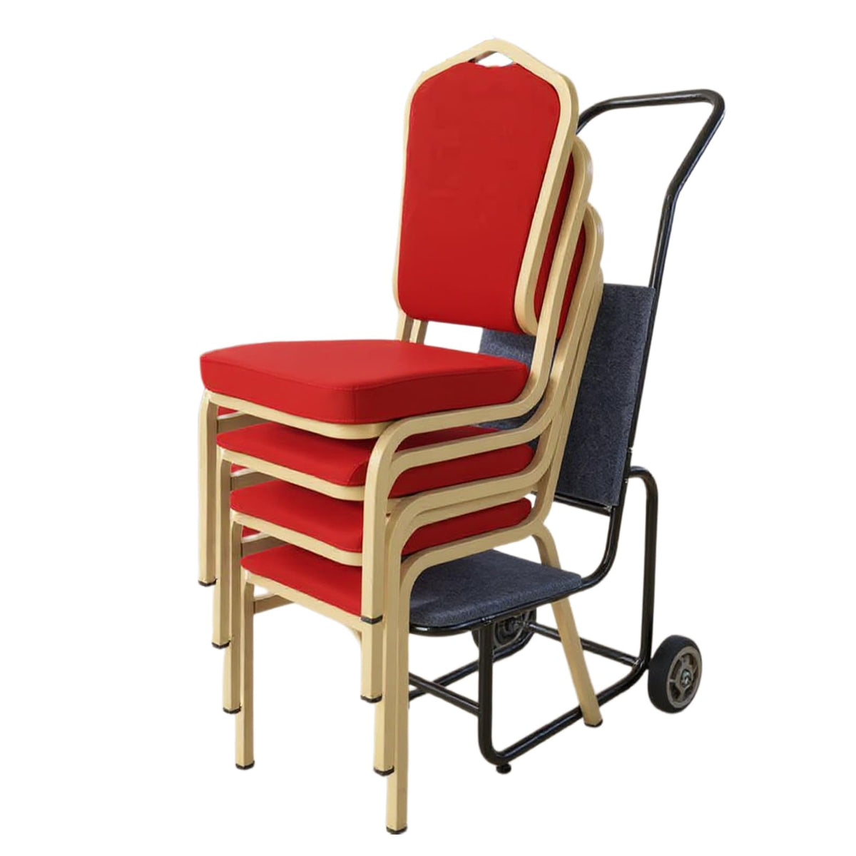 Folding Chair Table Cart with Wheels I537
