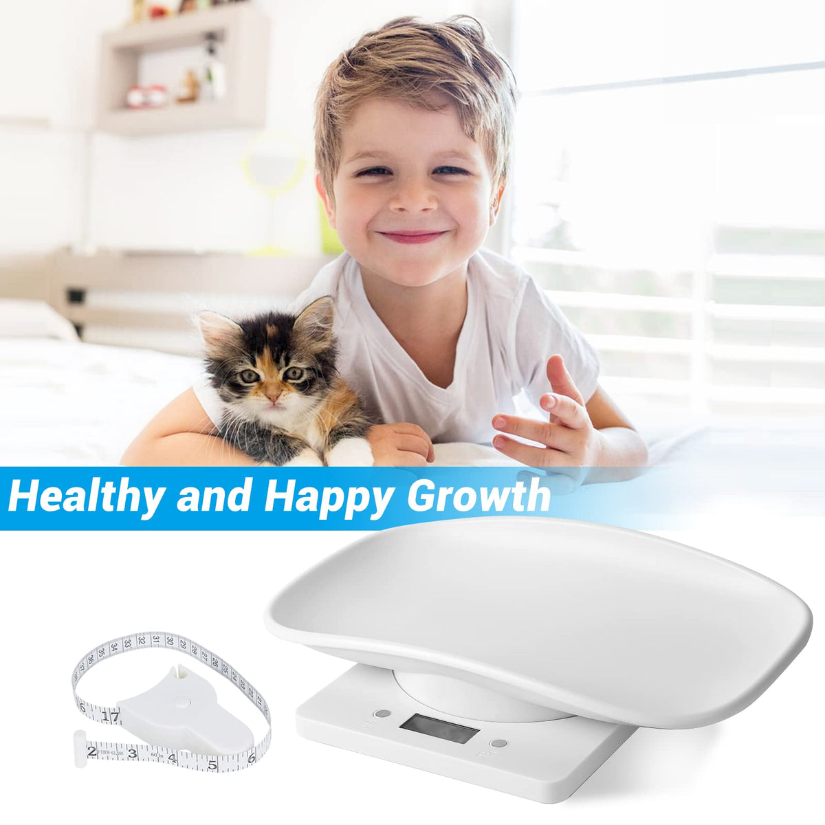 Digital Pet Scale with Tape Measure A8521