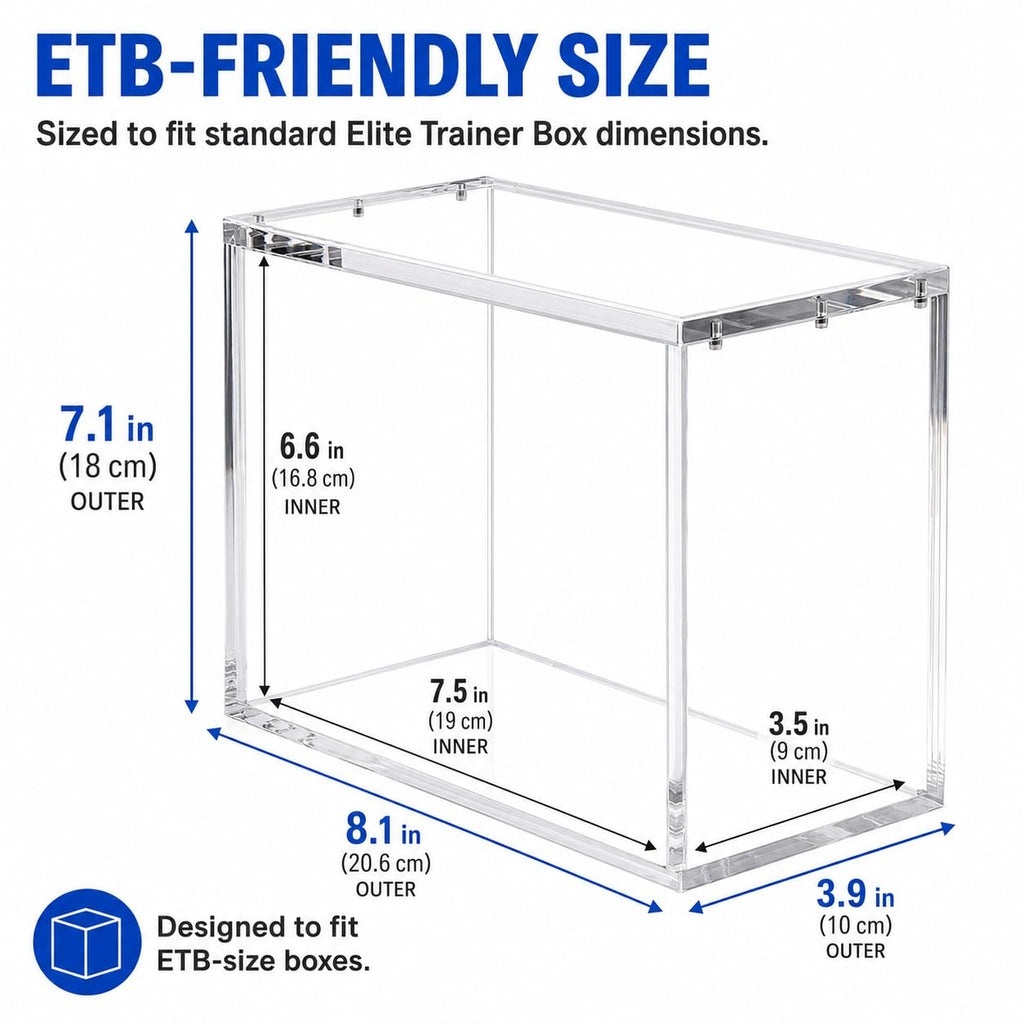 Clear Acrylic Trading Card Display Case N191