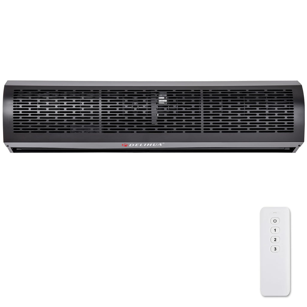 48 Inch Black Air Curtain Fan with Magnetic Door Switch M847