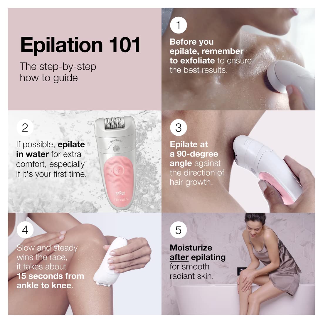 Cordless Rechargeable Waterproof Epilator Z8709