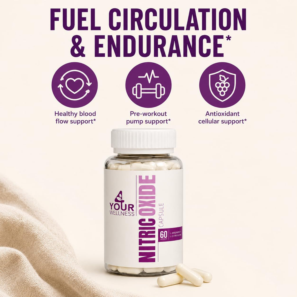 Nitric Oxide Capsules L Arginine L Citrulline 60 Count I545