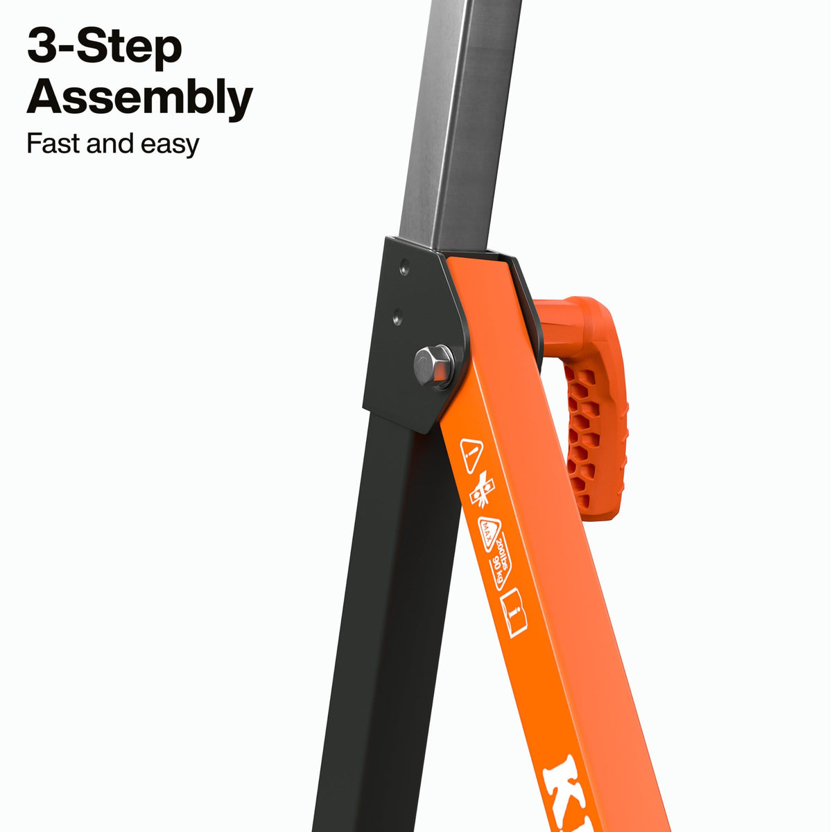 Roller Stand, 200-Pound Load Capacity, Adjustable Height J846398