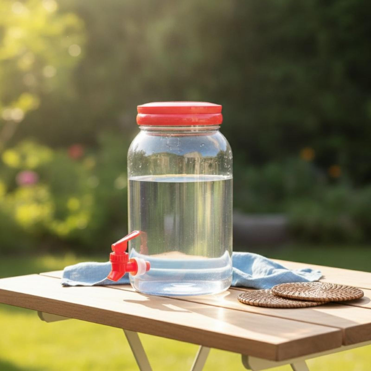 Clear 3.8L Beverage Dispenser with Spigot V362734