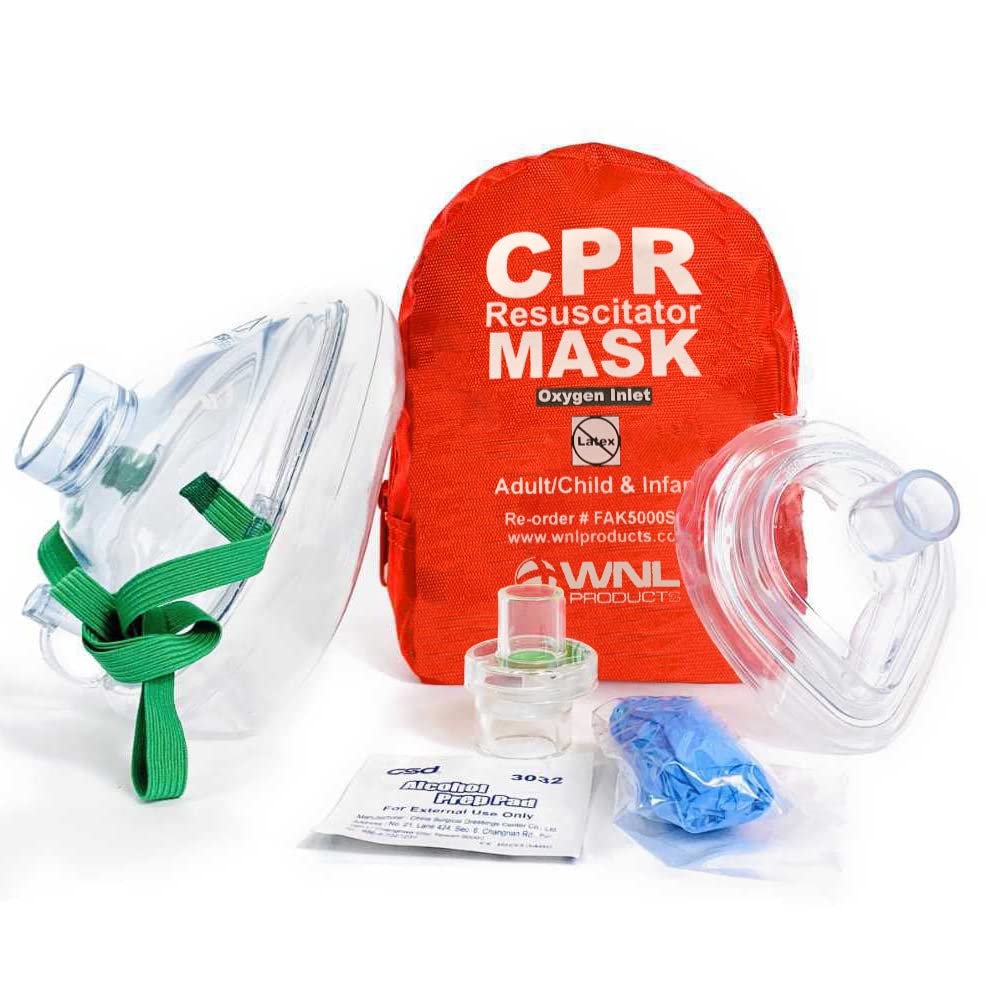 CPR Compression Rate Wrist Monitor & Soft CPR Mask N321