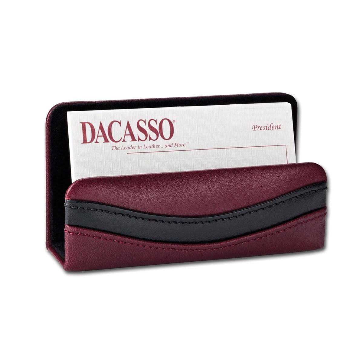 Burgundy Leather 7-Piece Desk Set A5455