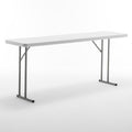72" White Plastic Folding Seminar Table B842968