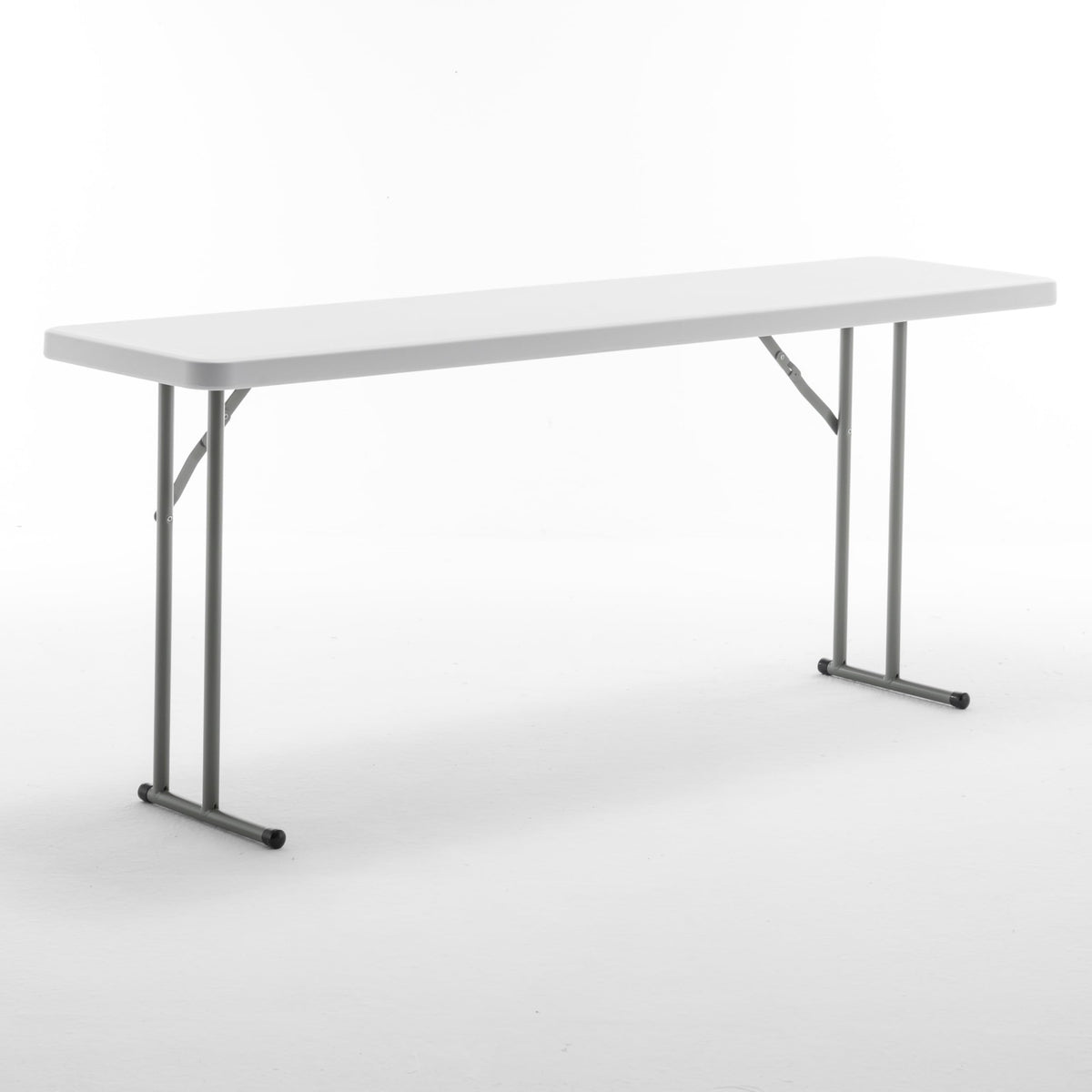 72" White Plastic Folding Seminar Table B842968