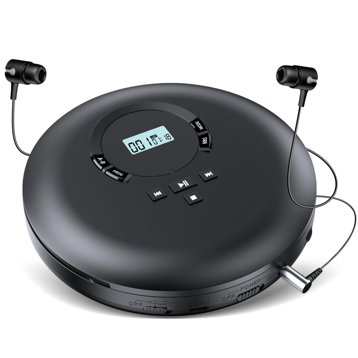 Portable CD Player with Headphones LCD Display L9590