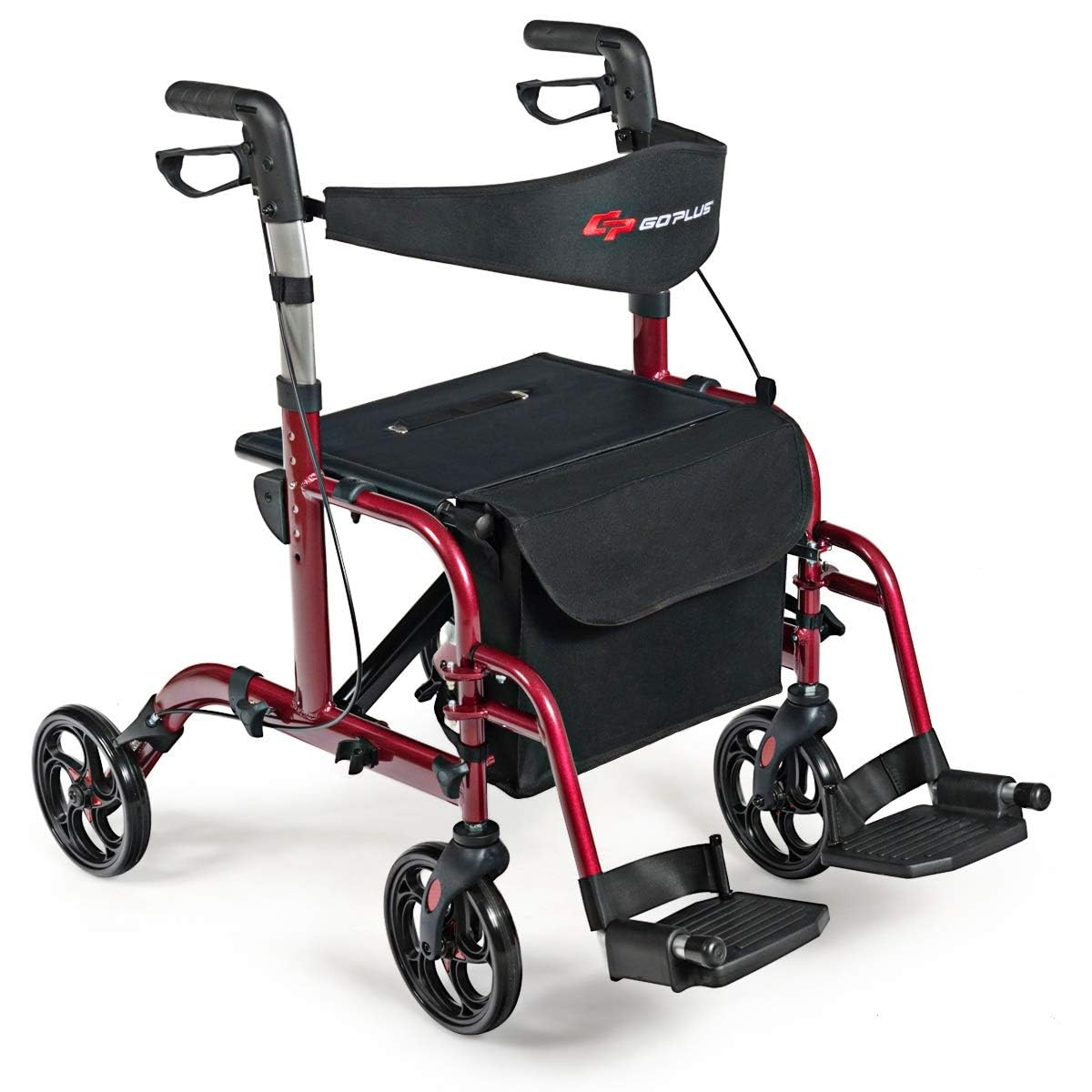 2 in 1 Folding Rollator Walker with Seat V19338