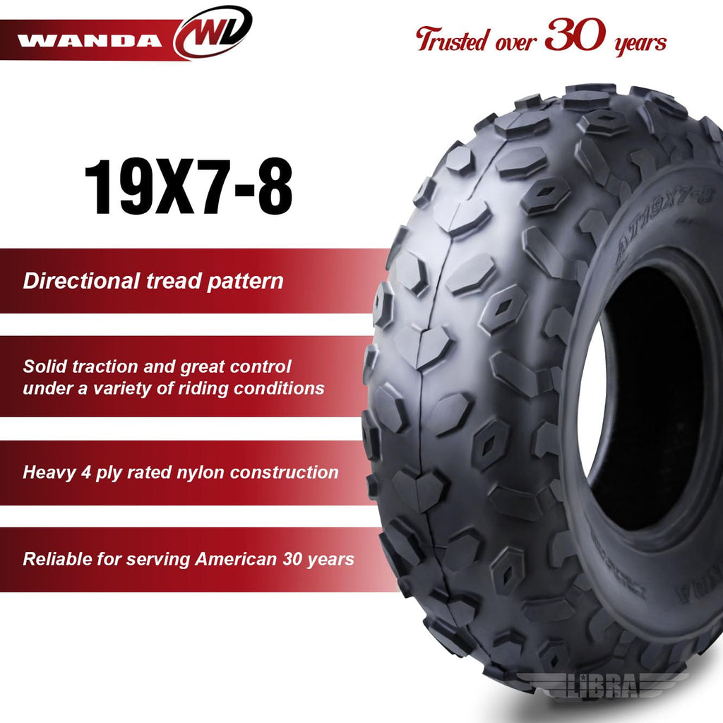 2 ATV Tires 19x7-8 Front T7234