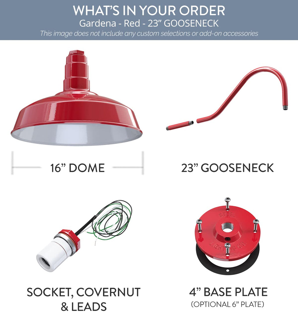 23" Gooseneck Barn Light Outdoor H364722