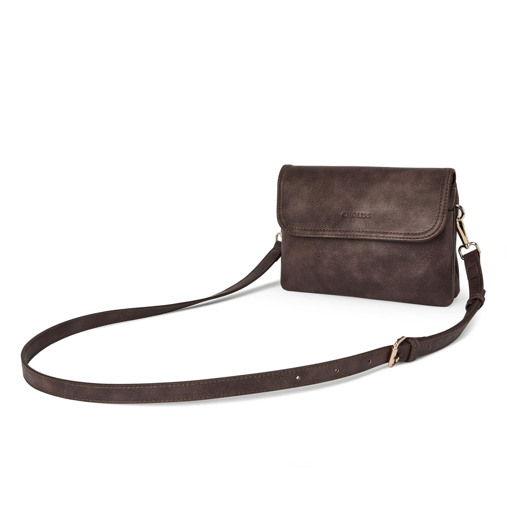 Small Vegan Leather Crossbody Bag with Adjustable Strap T471490