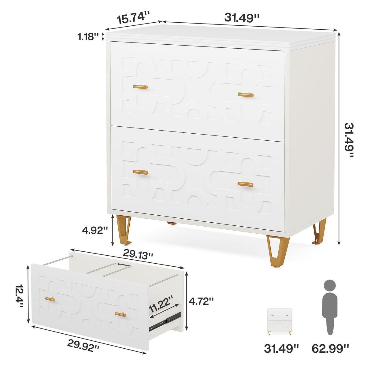 2-Drawer Lateral File Cabinet H259
