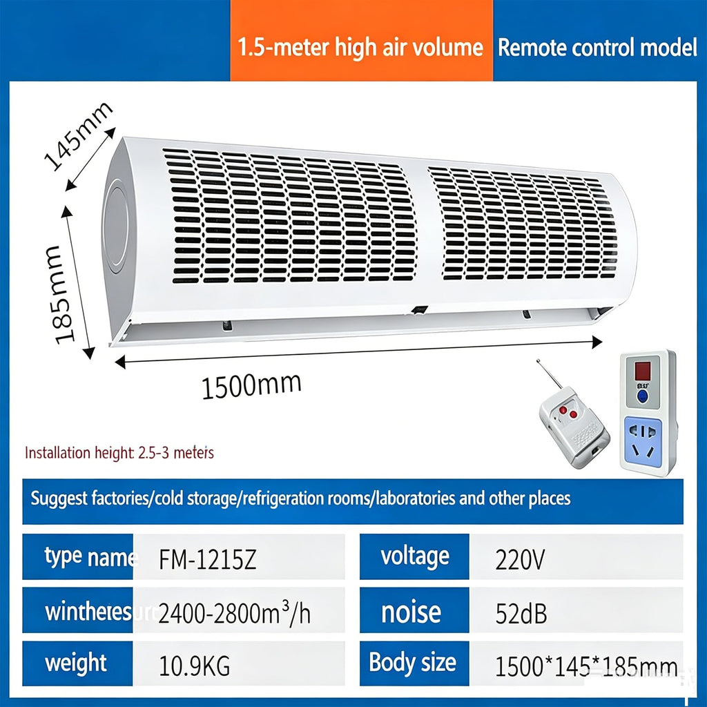 Commercial Air Curtain Blower with Remote Control B96285
