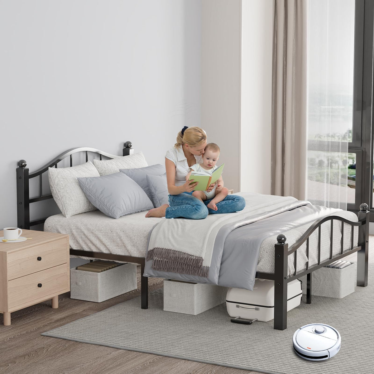 Full Size Bed Frames with Headboard G188