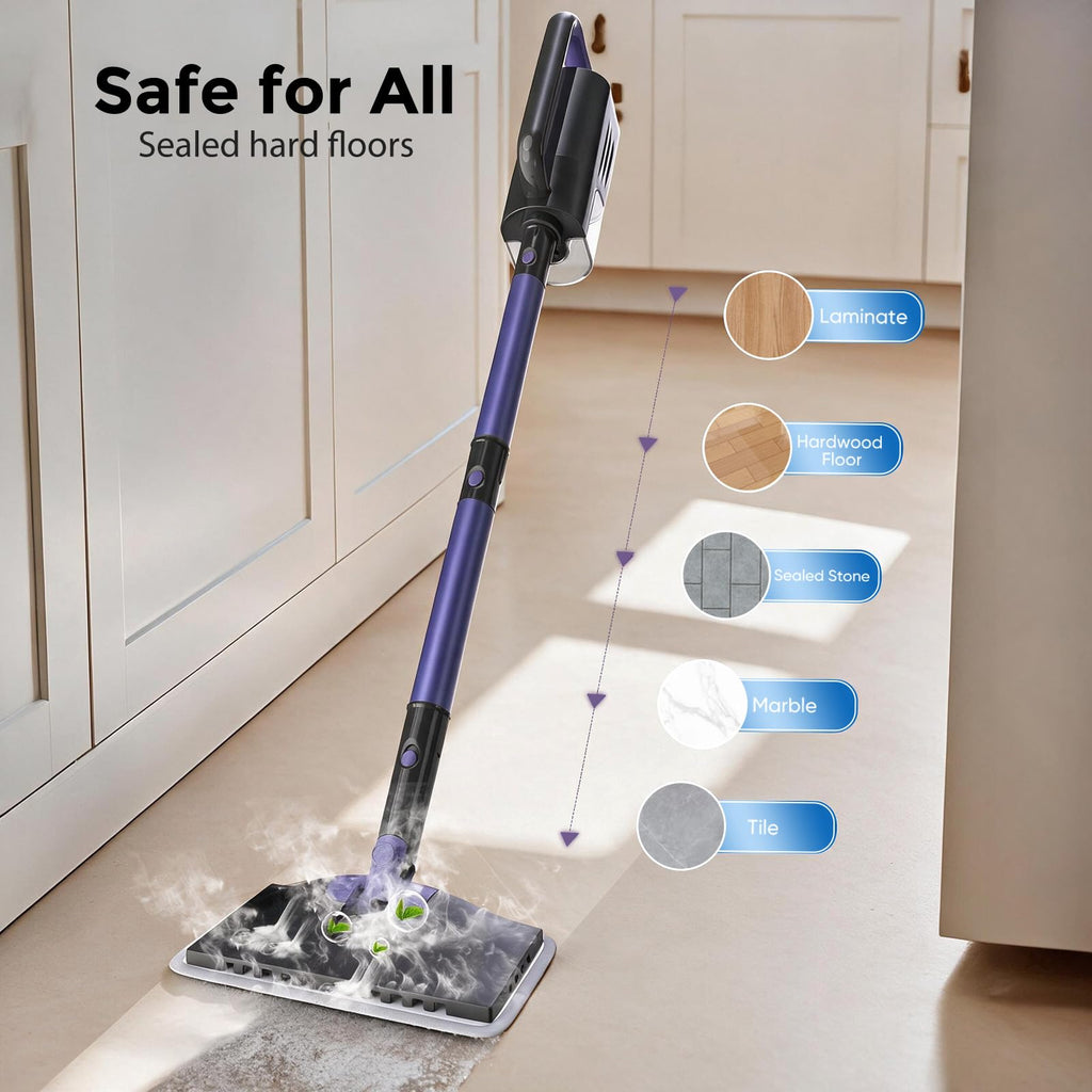 6-in-1 Lightweight Steam Mop with 23FT Cable A65227