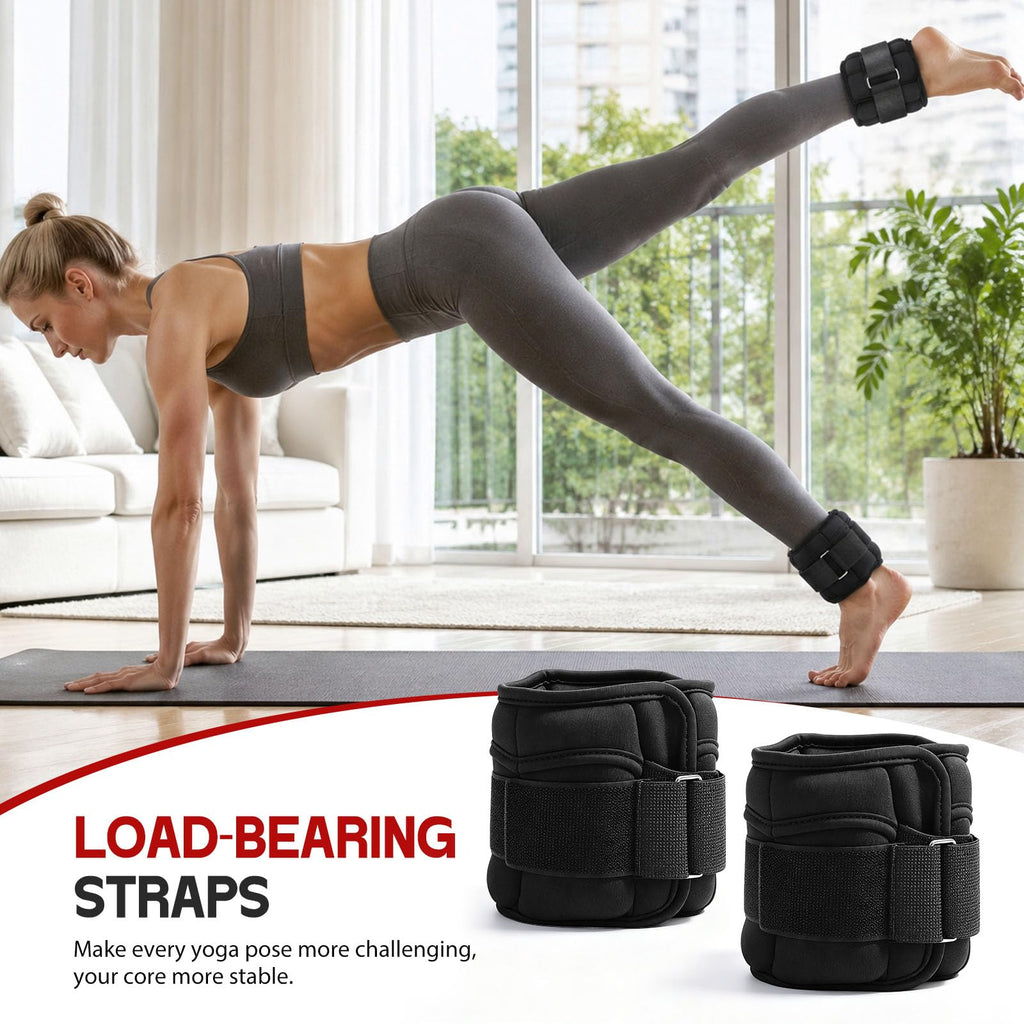 Adjustable 10 lbs Ankle Weights Set Y776301