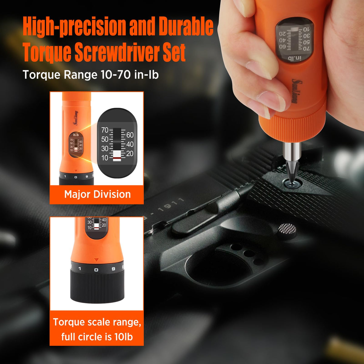 36Pcs Torque Screwdriver Wrench Set with 29 S2 Bits I112726