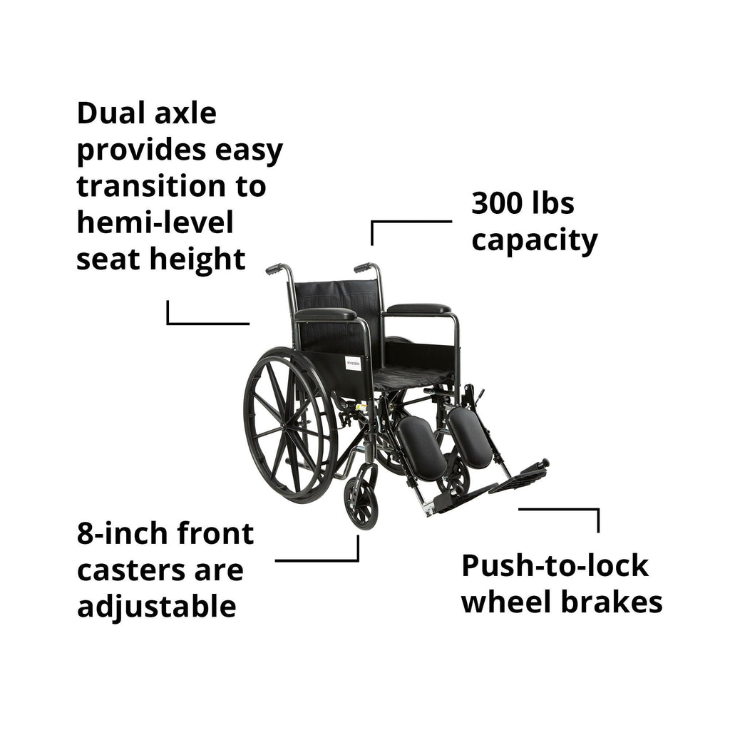 Black 18 in Wheelchair D1820