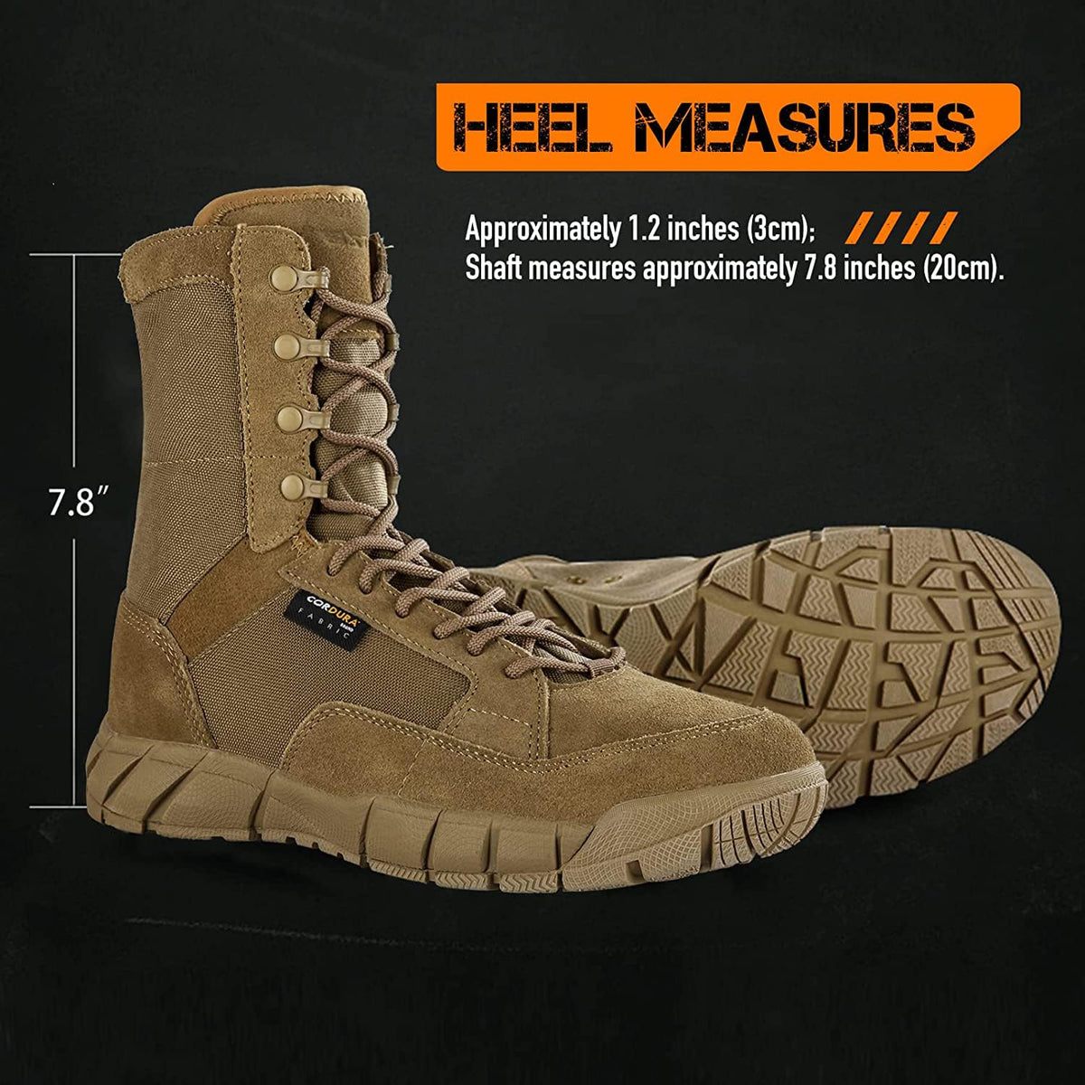 8 inch Lightweight Tactical Boots B588