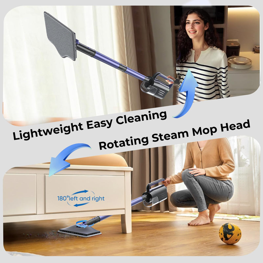 6-in-1 Lightweight Steam Mop with 23FT Cable A65227