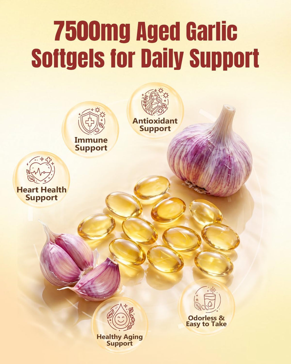 Odorless Aged Garlic Extract Softgels 300 Count O491847