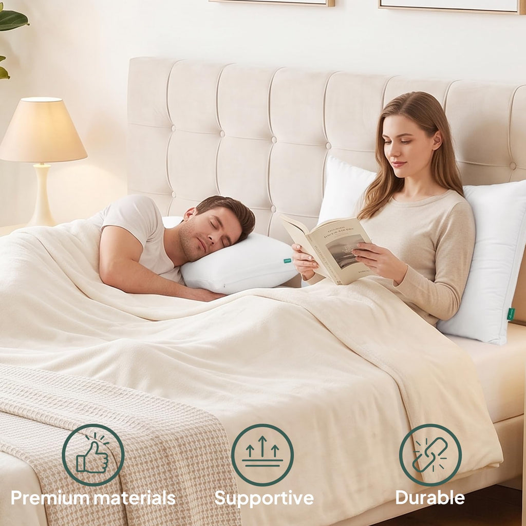 King Size Set of 2 Adjustable Memory Foam Bed Pillows M79809