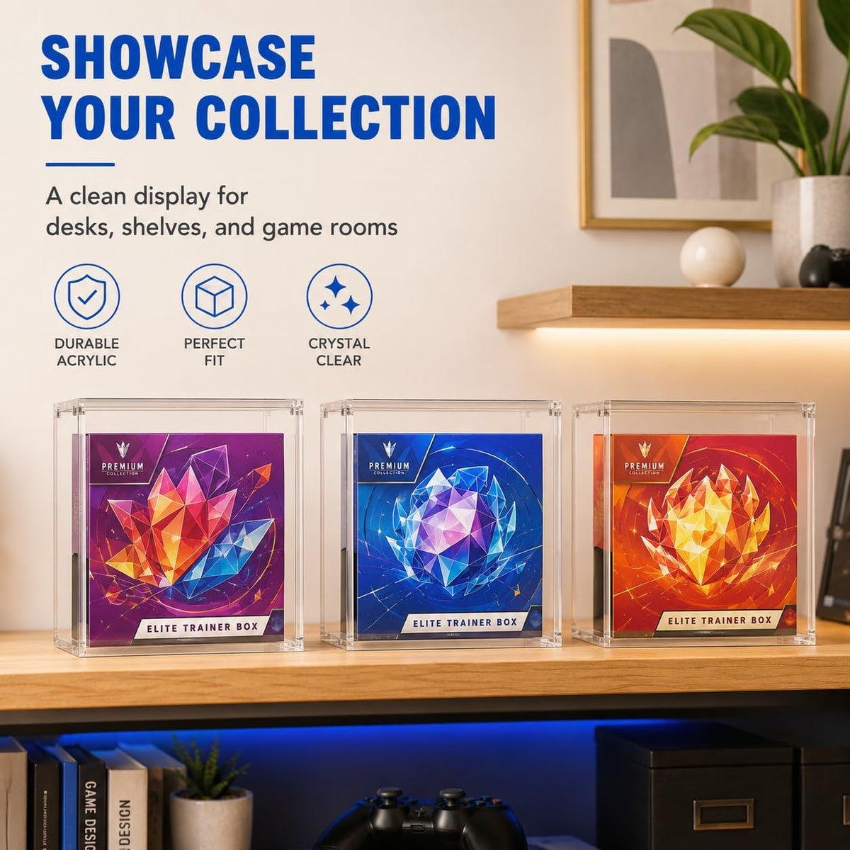 Clear Acrylic Trading Card Display Case N191