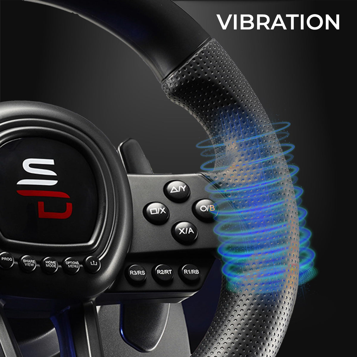 Gaming Steering Wheel with Pedals W9460