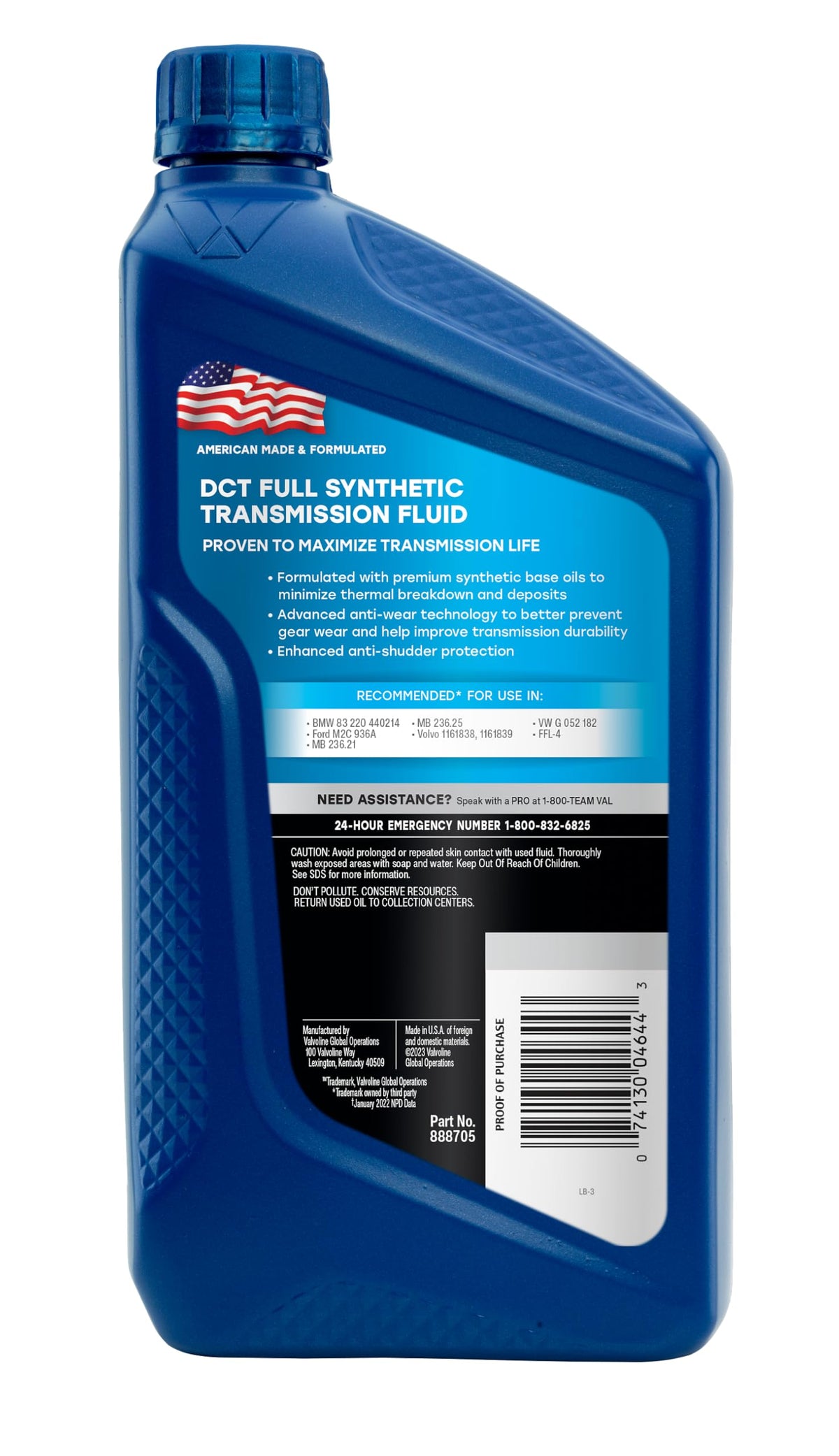 Dual Clutch Transmission Fluid 1 QT Case of 6 I4436