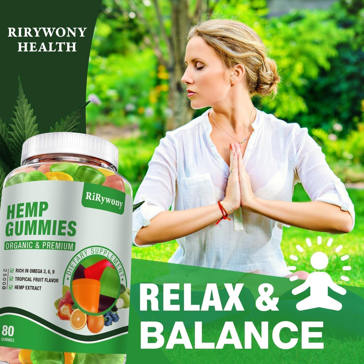 Hemp Gummies 3 Packs 240 Counts O637106
