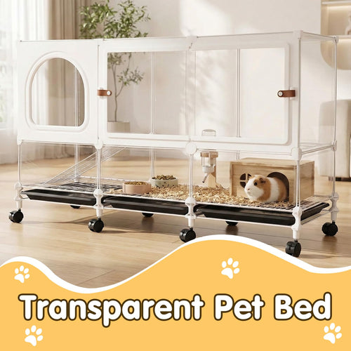 2-Tier Pet House Cage with Pull Out Tray D12821