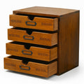 Modular Stackable 4 Drawer Wood Storage Box Z17486