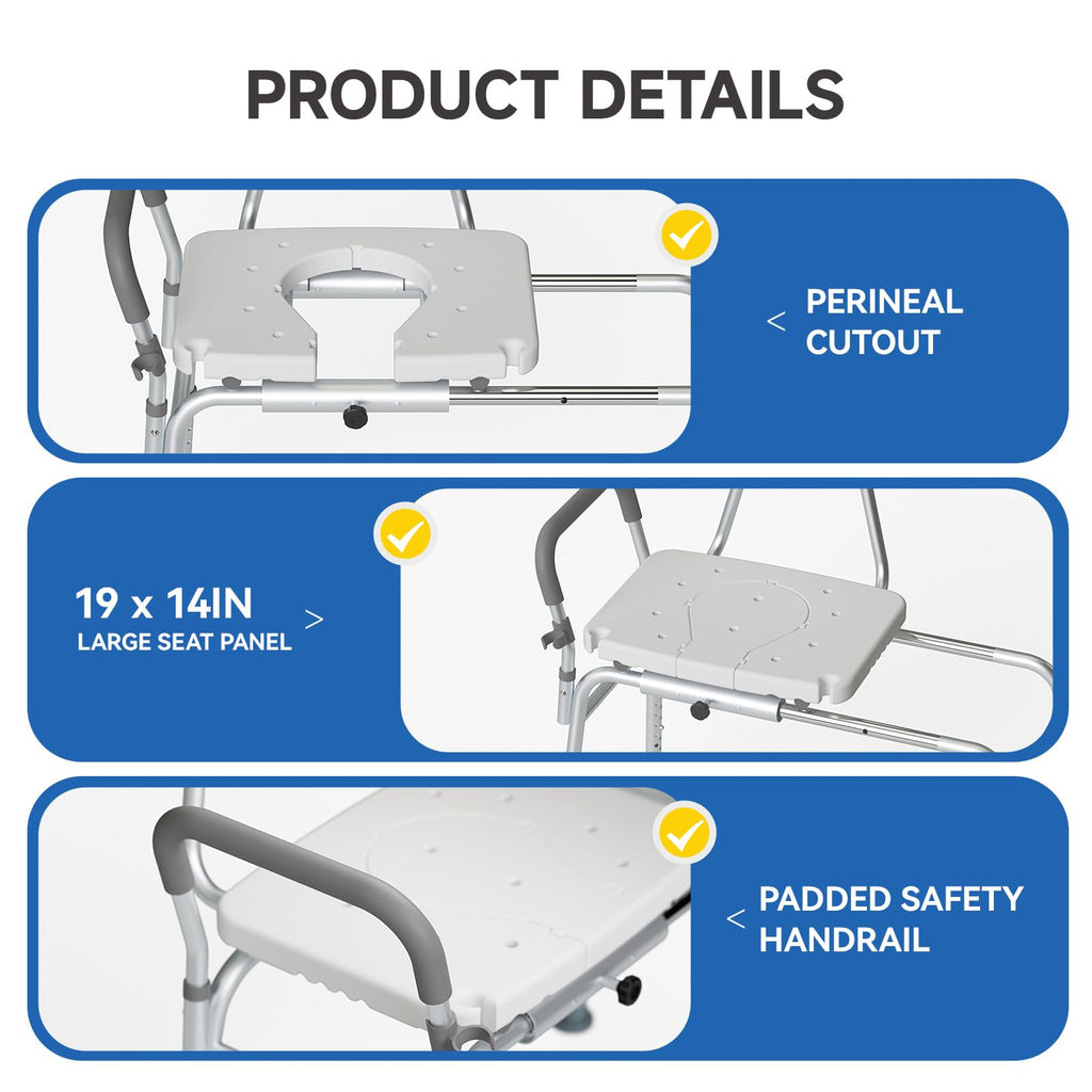 Sliding Shower Chair 350 Lb Capacity J573522