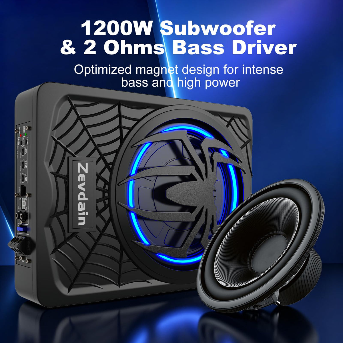 1200w Underseat Subwoofer with Amp Q947