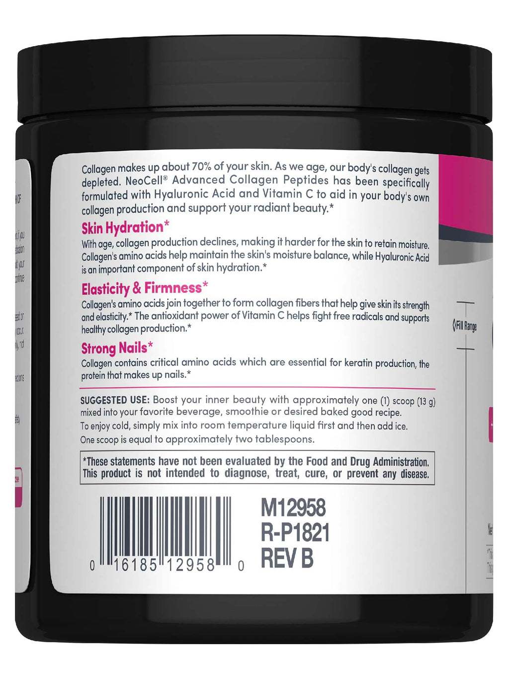 Collagen Peptides Powder 6.9 oz Unflavored Supplement L330919