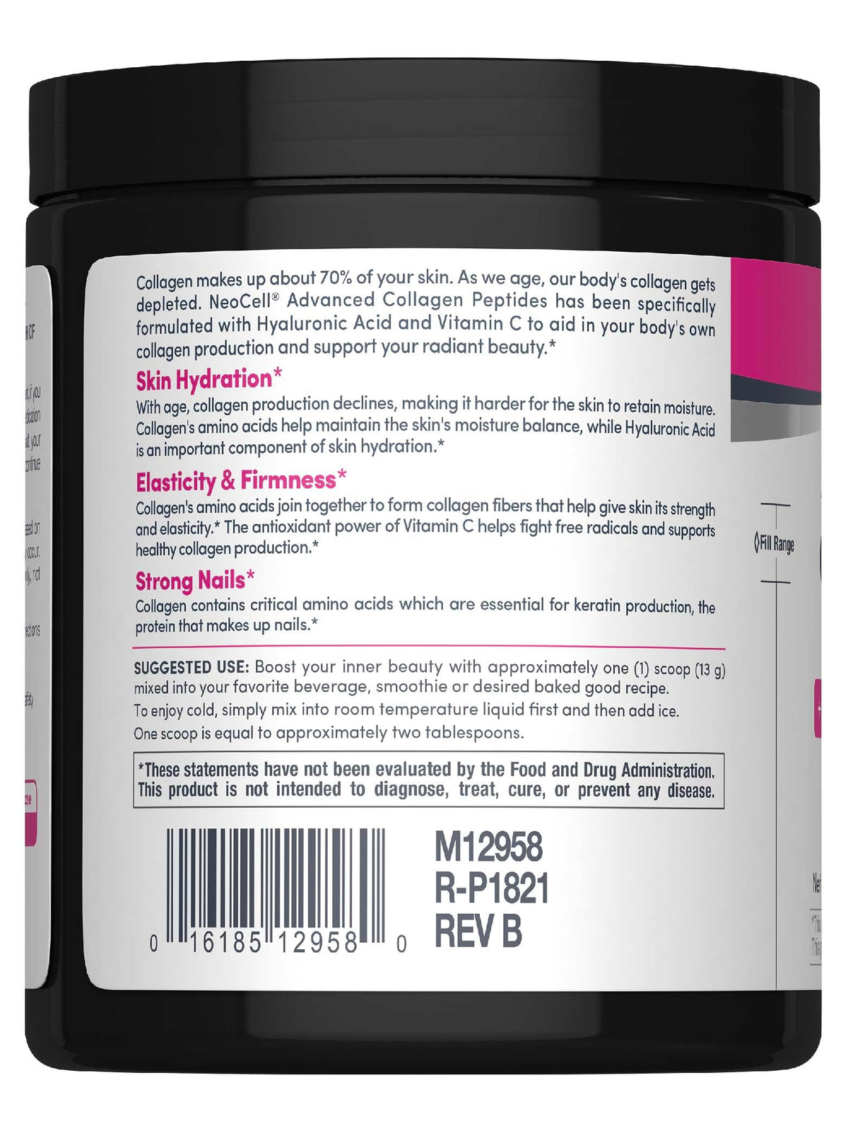 Collagen Peptides Powder 6.9 oz Unflavored Supplement L330919