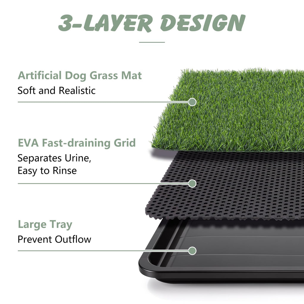 Dog Grass Pad with Tray 30 x 20 in K526608