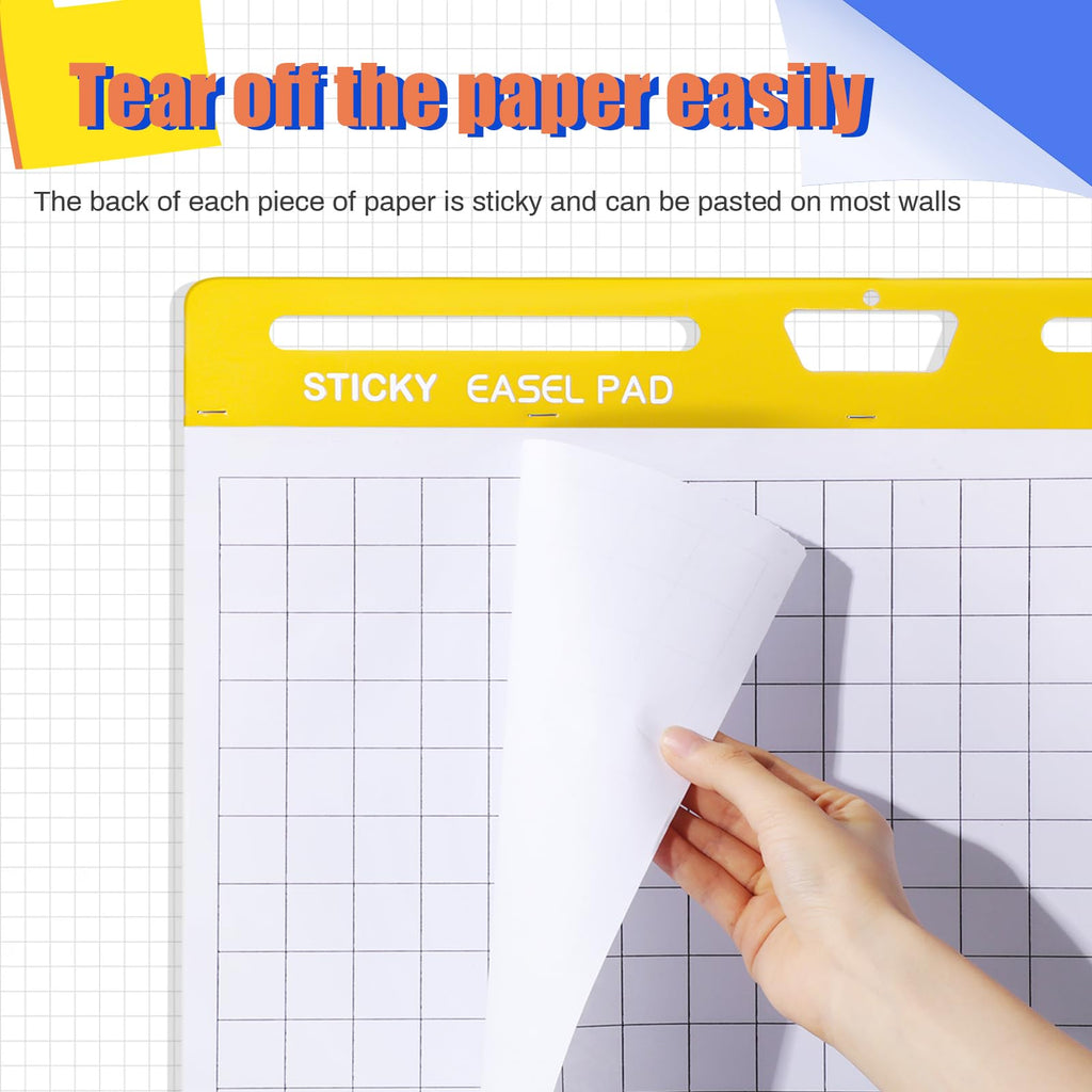Chart Paper Grid Sticky Easel Pad Y72438