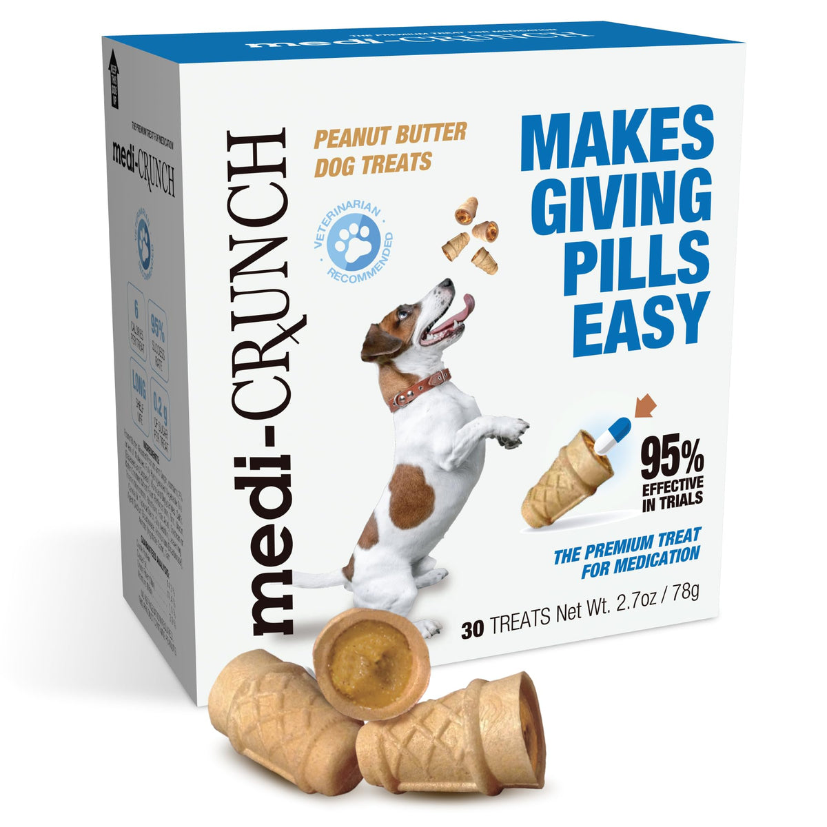 Peanut Butter Dog Pill Treats 30 Count T233