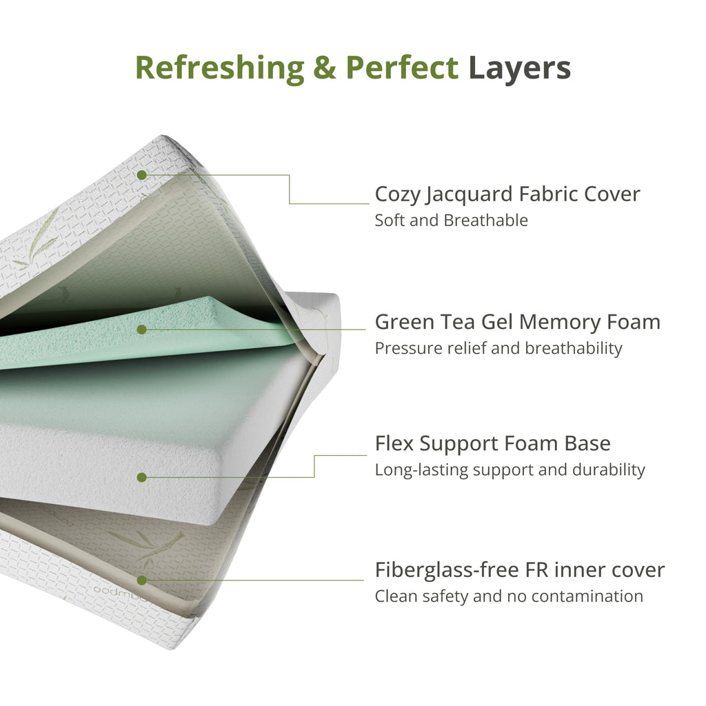 Full Size 8 Inch Medium Firm Memory Foam Mattress M429983