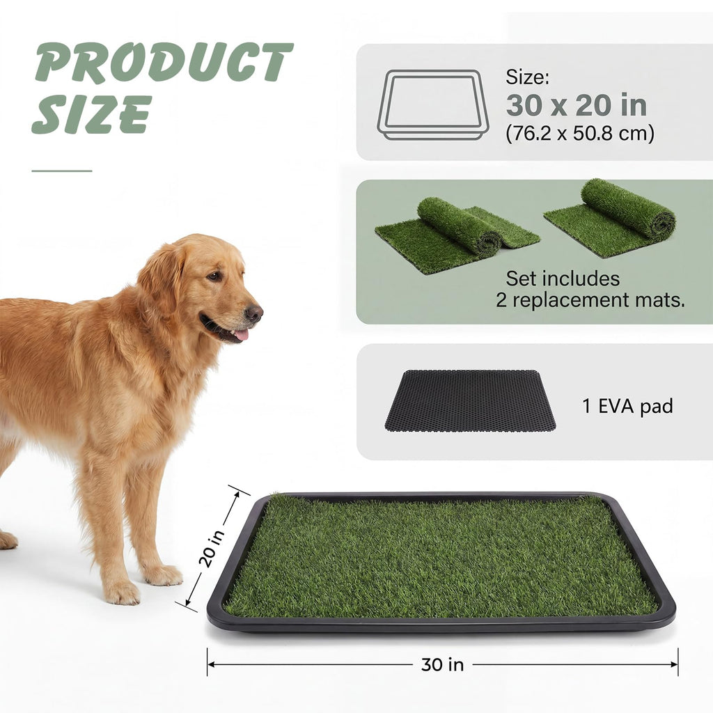 Dog Grass Pad with Tray 30 x 20 in K526608