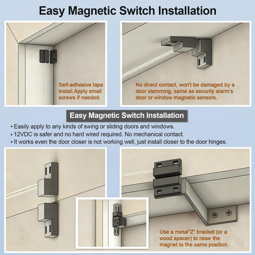 48 Inch Black Air Curtain Fan with Magnetic Door Switch M847